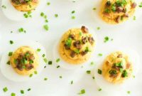 Creamy Lentil Deviled Eggs