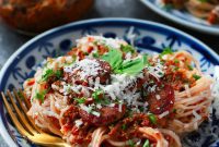 Sun-Kissed Tomato Pesto with Savory Italian Sausage Pasta