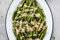Fiery Tahini Green Bean Roast