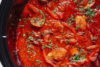 Hearty Slow Cooker Sausage and Pepper Delight