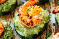 Zesty Shrimp Guacamole Bites