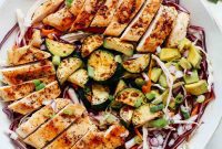Zesty Chicken Cabbage Slaw