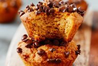 Spiced Pumpkin Chocolate Chip Muffins