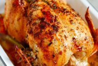 Golden Garlic Butter Roasted Chicken