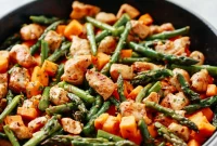 Golden Chicken Sweet Potato Bake