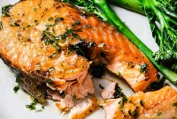Pan-Seared Garlic Butter Salmon Steak