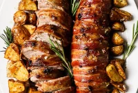 Golden Bacon-Wrapped Pork Tenderloin