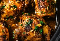 Fork-Tender Slow Cooker Chicken Thighs