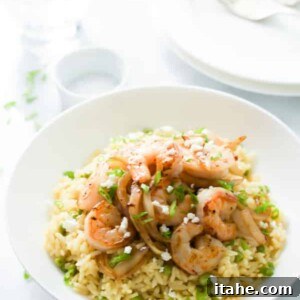 Rice with Balsamic Onions and Shrimp