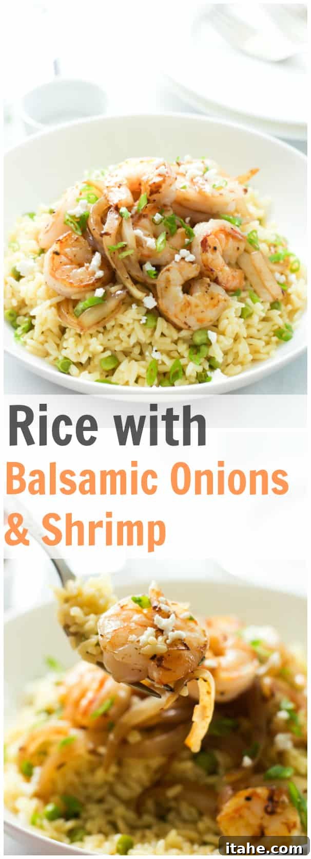 Nutritious Rice with Balsamic Onions & Shrimp Rice with Balsamic Onions & Shrimp - a vibrant and healthy meal
