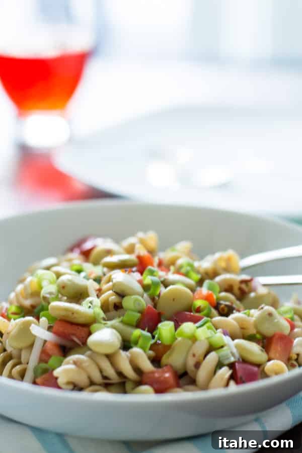 Pasta Salad with Lima Beans and Anchovies A vibrant Pasta Salad with Lima Beans and Anchovies, perfect for a light and flavorful meal.
