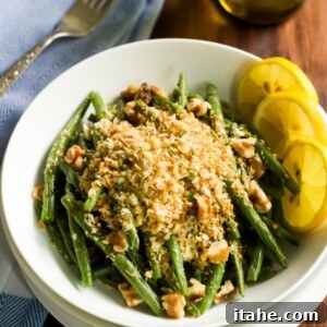 Roasted Green Beans with Garlic Panko - primaverakitchen.com