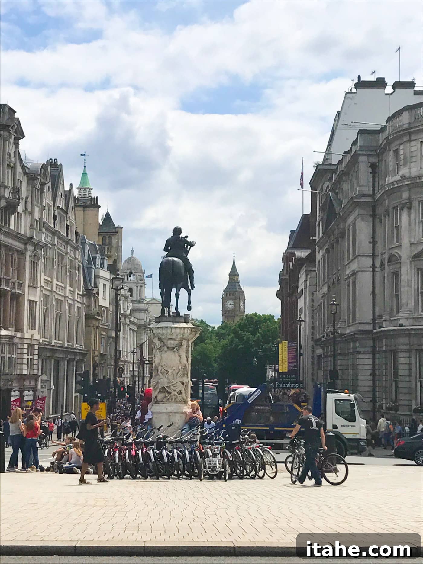 Historic architecture and intricate details on a London building