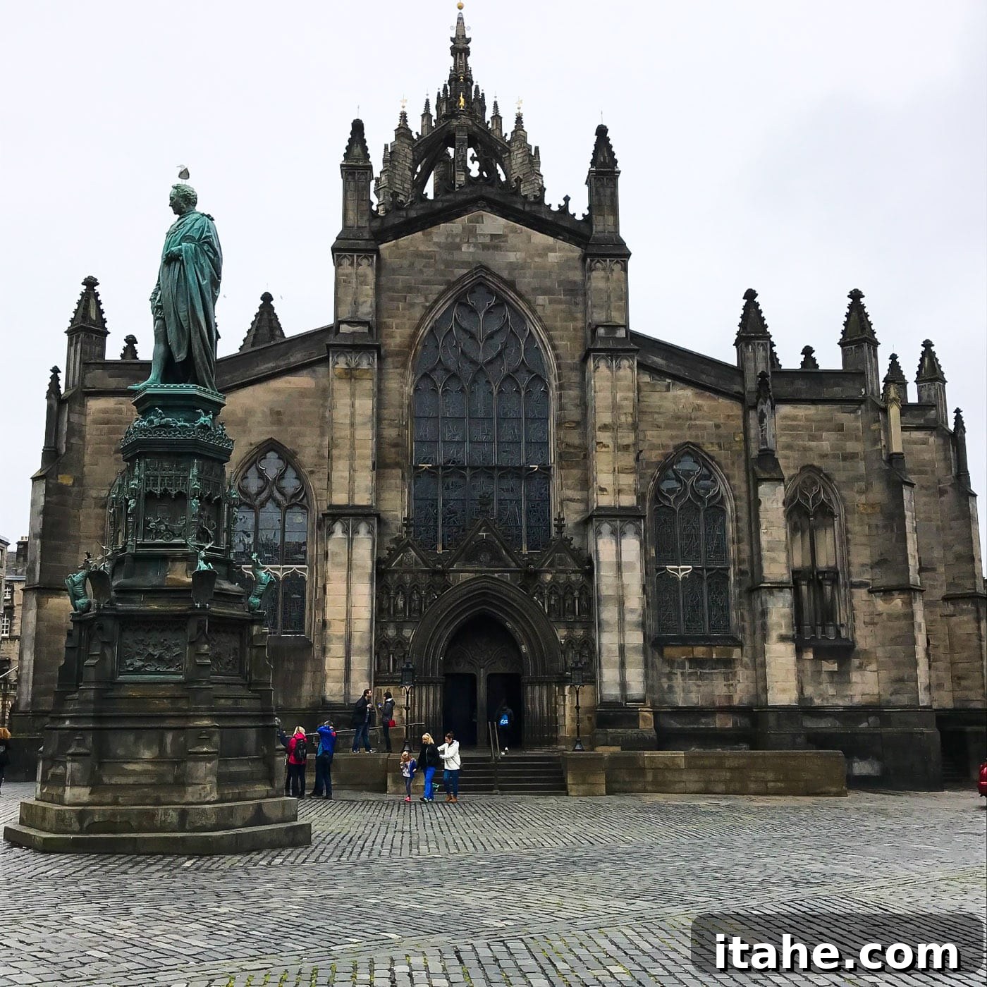 A historic church in Edinburgh with striking gothic architecture