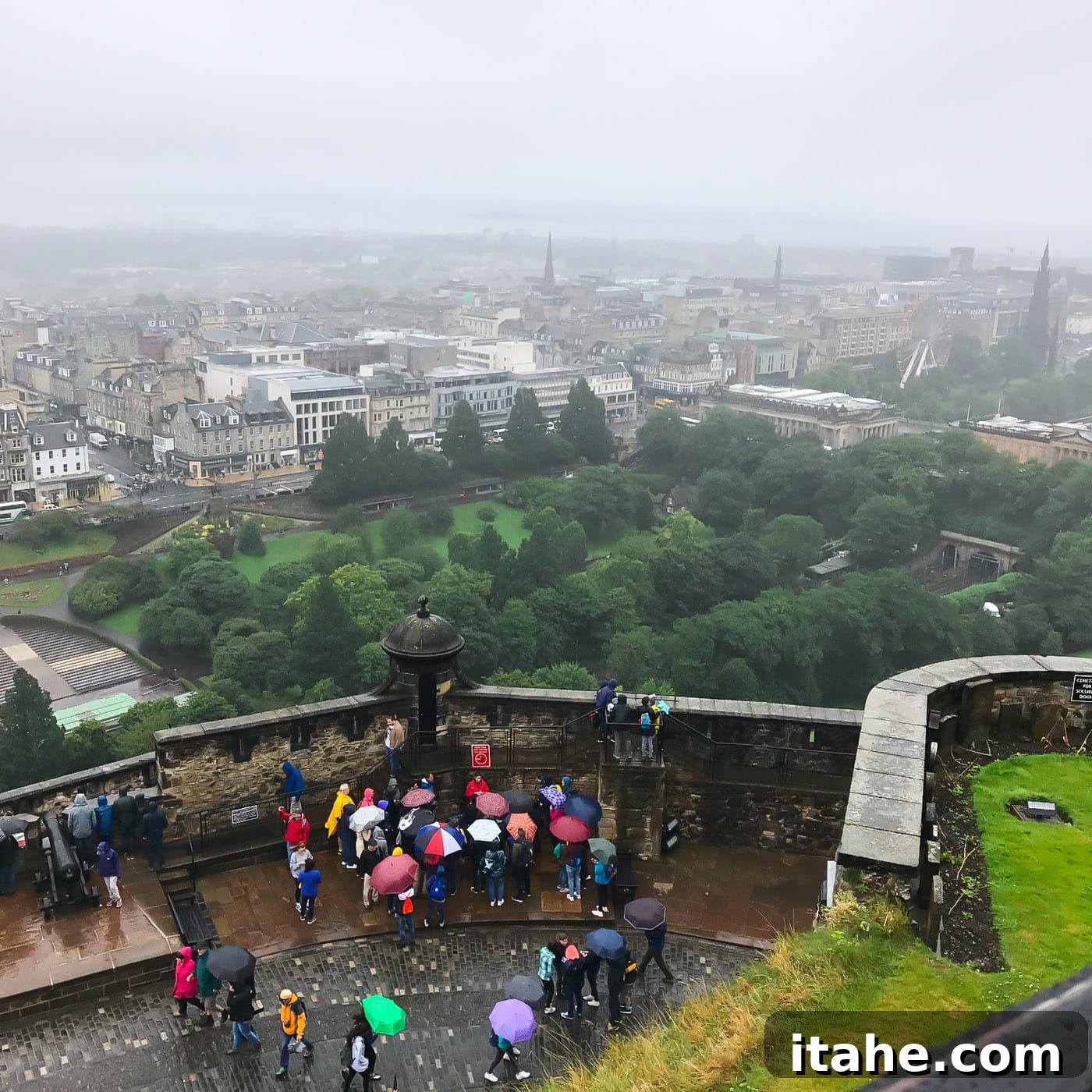 The grand entrance to Edinburgh Castle, a gateway to Scottish history