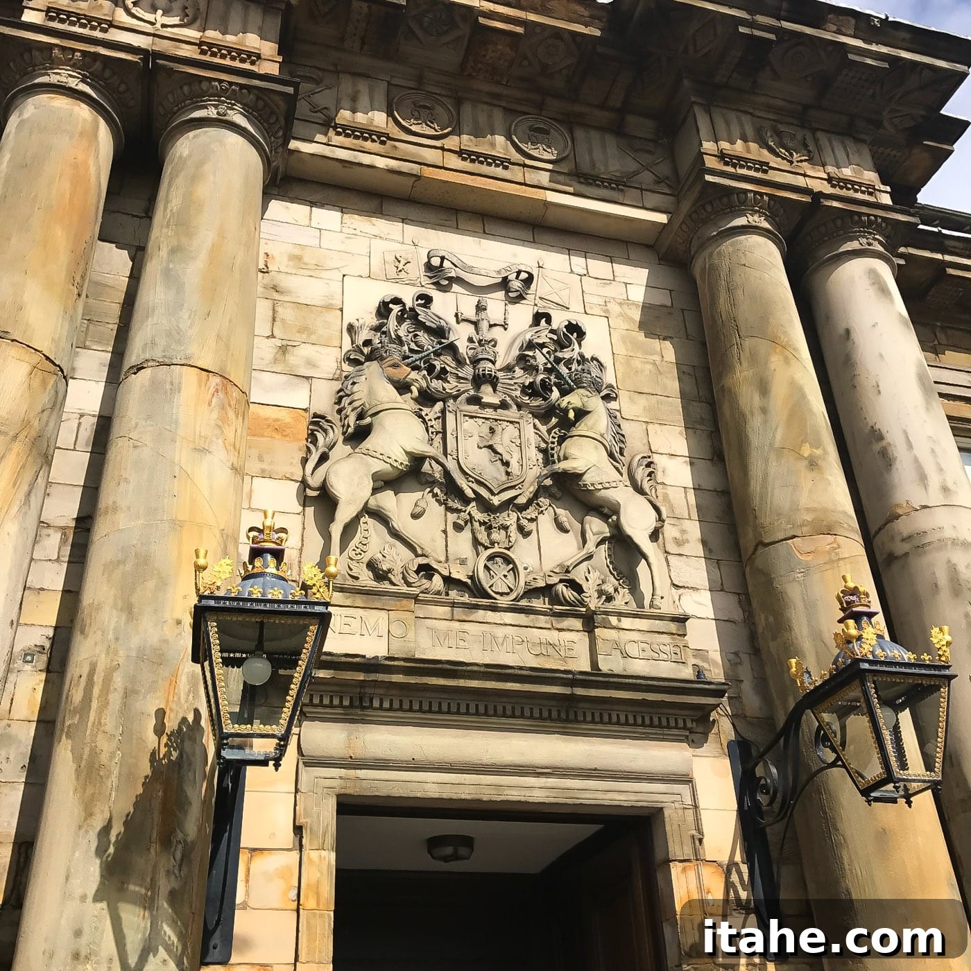 The ancient Holyrood Abbey Ruins, adding to Edinburgh's historical depth