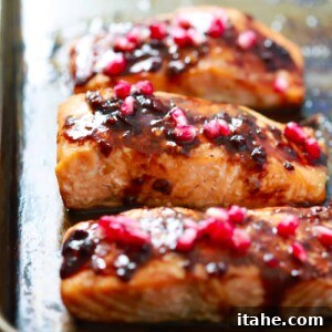 Pomegranate Glazed Salmon