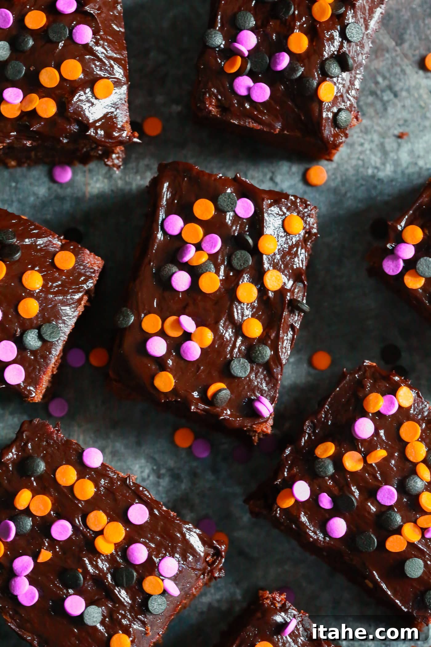 Healthy and Easy Gluten-Free Halloween Brownie Recipe Bake these easy, healthy Gluten-Free Halloween Brownies with your kids using almond butter as the flour substitute!