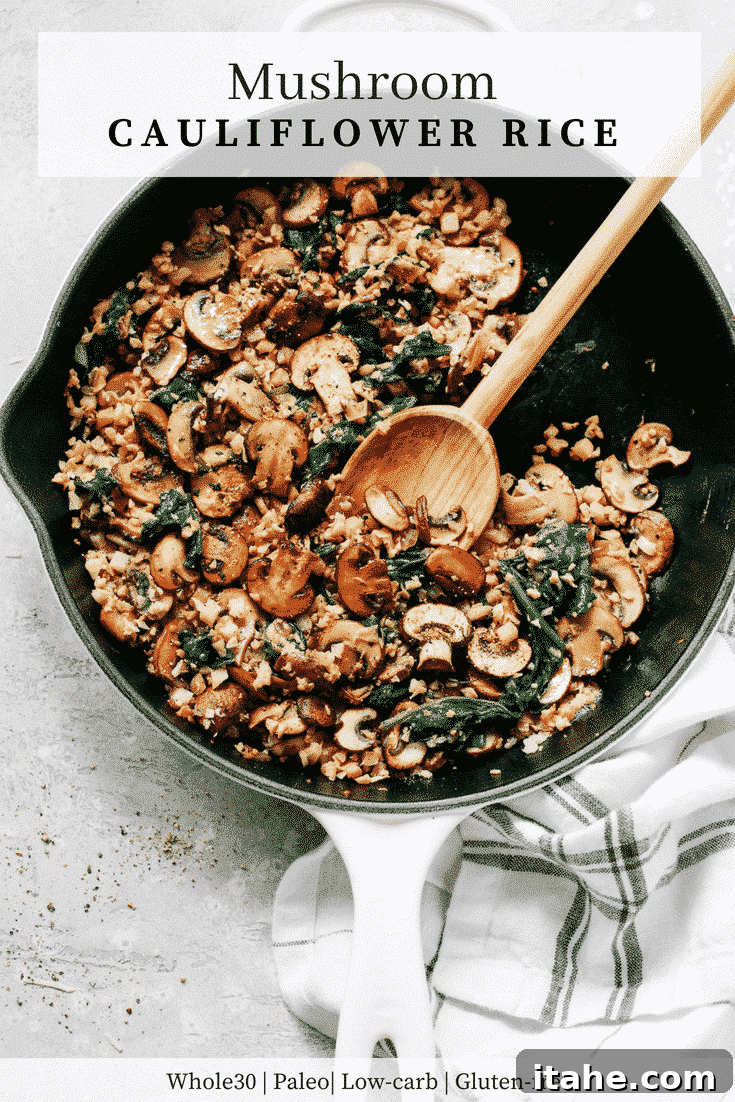 Low-Carb Cauliflower Rice 13 Mushroom Cauliflower Rice Skillet Primavera Kitchen