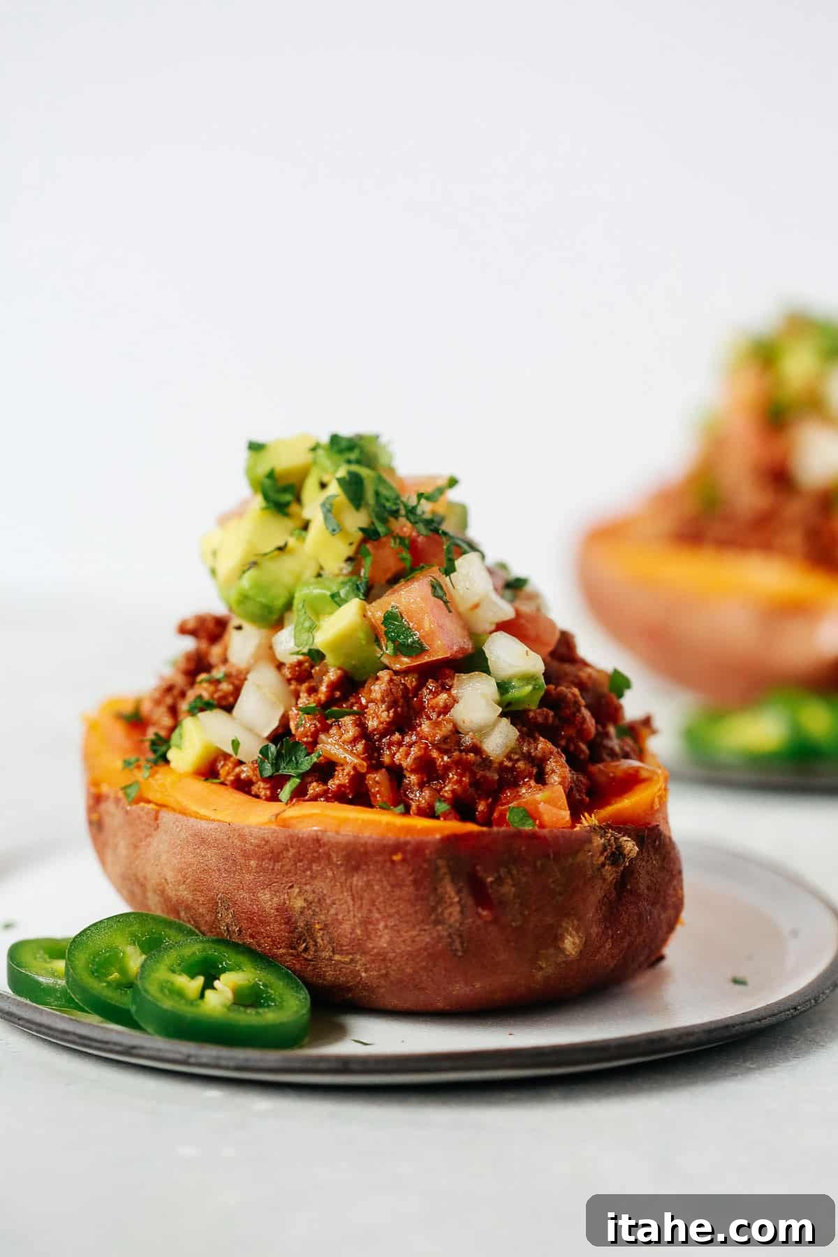 Sweet Potato Taco Boats 2 Taco Stuffed Sweet Potatoes