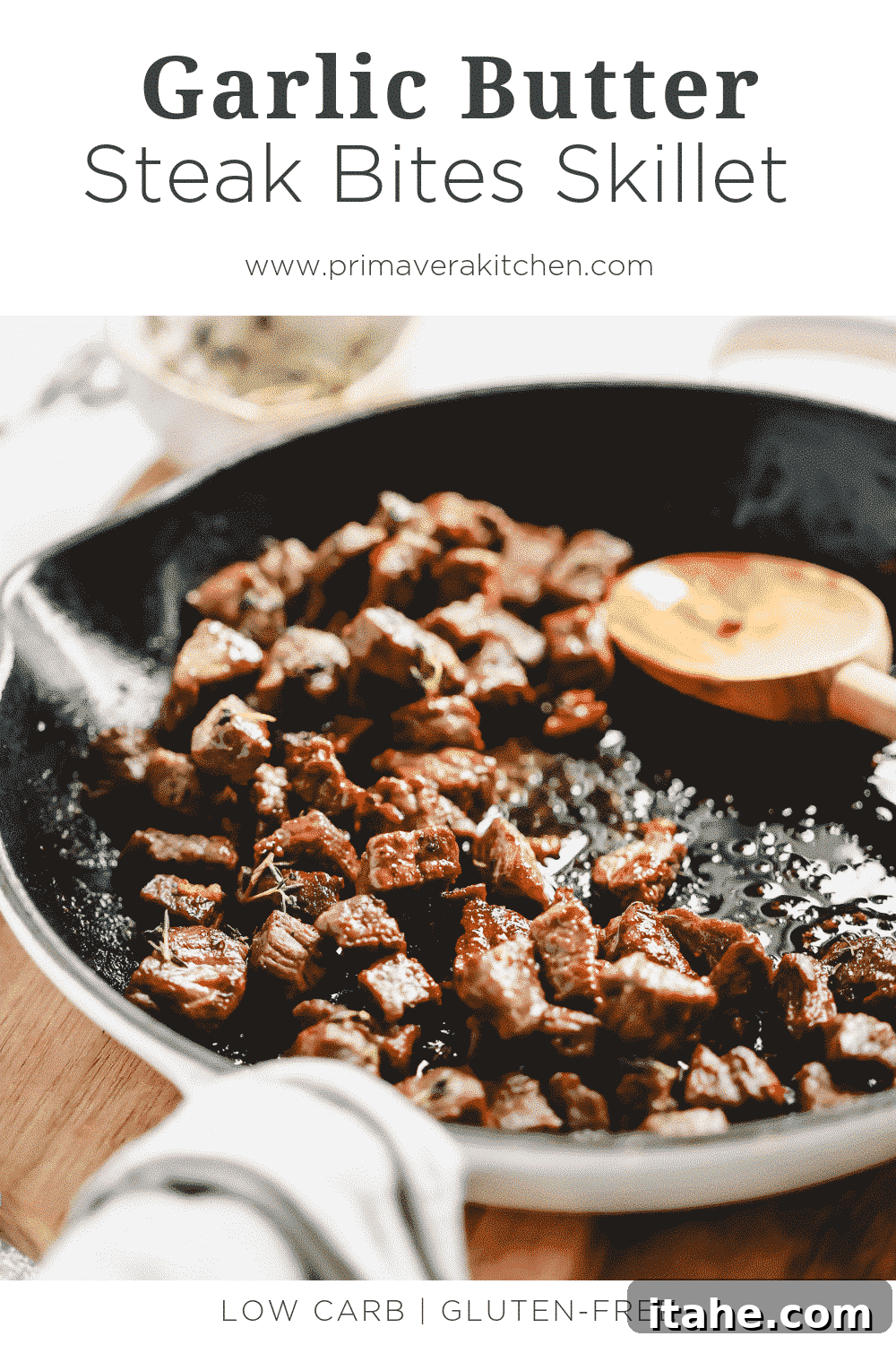 Garlic Butter Steak Bites Skillet 