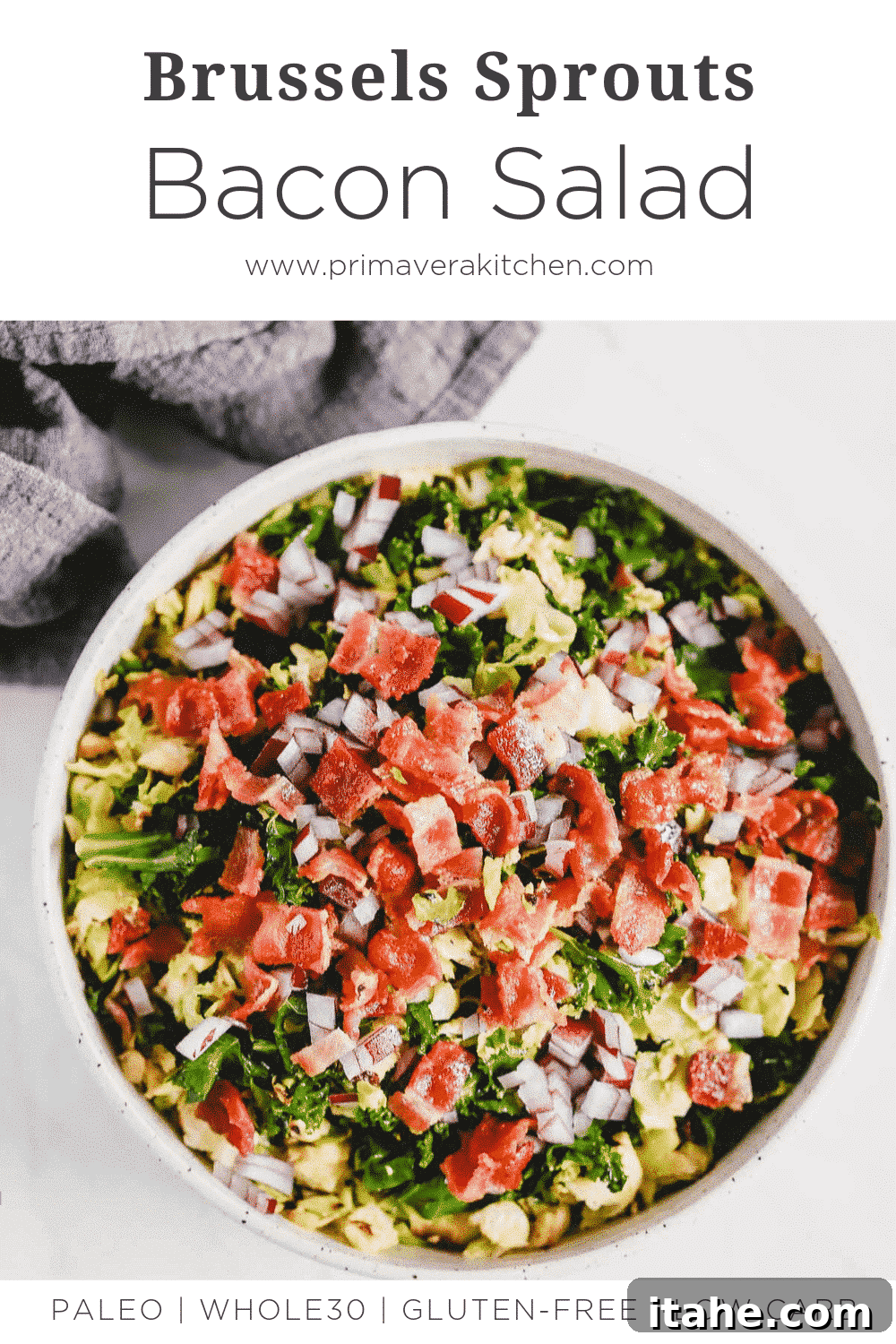 Brussels Sprouts Bacon Salad