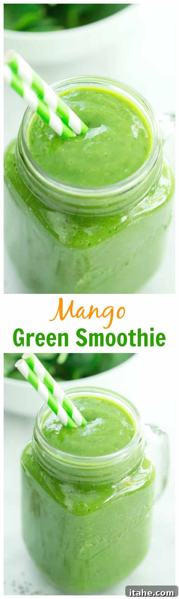 Mango Green Smoothie - Your Go-To for Quick Greens Large image of Mango Green Smoothie, showcasing its fresh ingredients and vibrant color