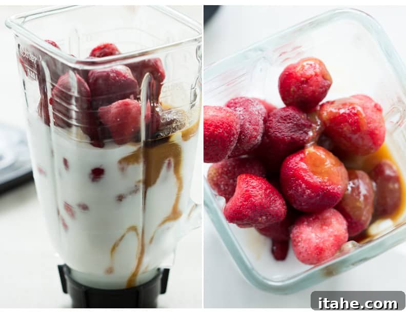 Creamy Dairy-Free Strawberry Ice Cream made with Coconut Milk - Enjoy a luscious, smooth strawberry ice cream that's both healthy and easy to make at home.