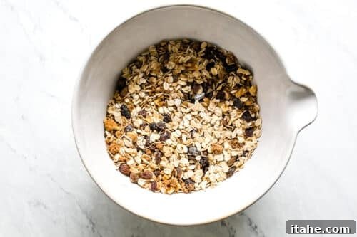 Dry ingredients mixed up in a bowl.