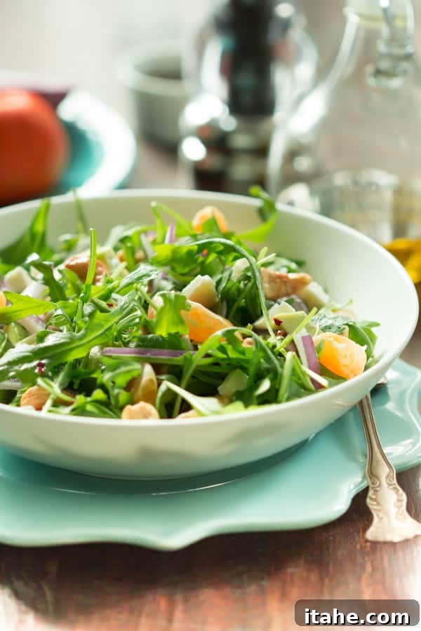 Roasted Sweet Potato Arugula Salad 3 Clementine Arugula Salad Recipe_-6