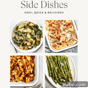 A collage of various low-carb side dish recipes, highlighted with text 'Low Carb Side Dish Recipes'