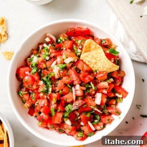 A bowl of fresh homemade Pico de Gallo.