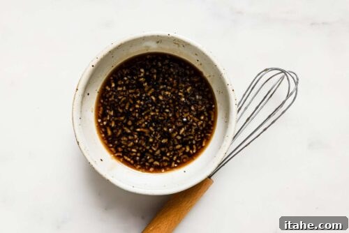 honey garlic sauce in a bowl