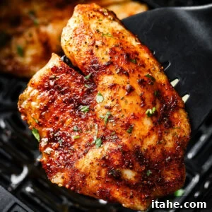 Close-up of a tilapia fillet on a spatula.